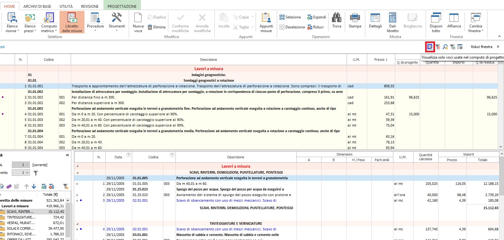 Come Posso Filtrare Nel Libretto Le Voci Di Elenco Utilizzate Nel