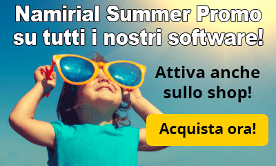 Namirial Summer Promo - Fino al 50% di sconto sui nostri software