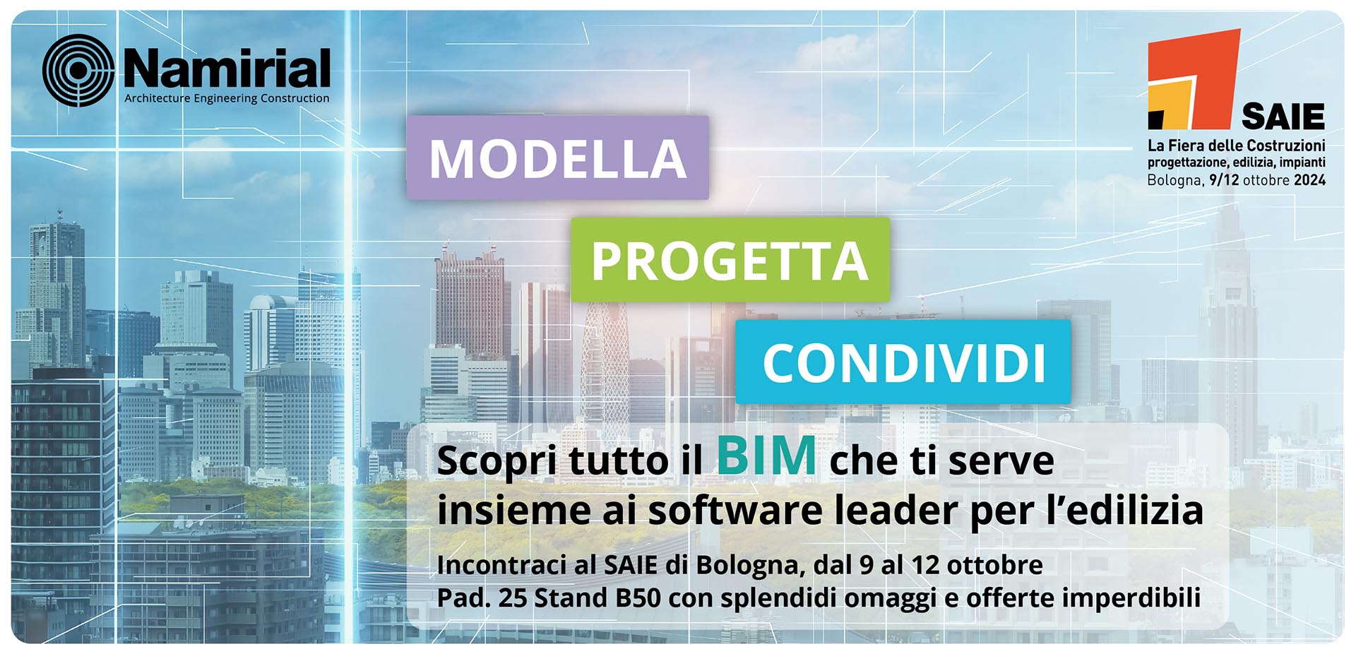 Incontraci al SAIE - PAD 25 Stand B50