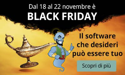 Dal 18 al 22 novembre è Black Friday